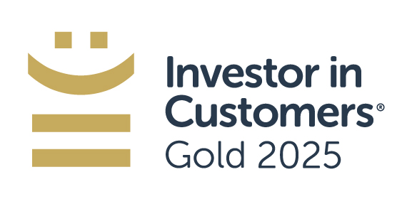 investor in customers gold 2025 award logo